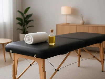 Massagebank im Wohnzimmer in Philippsburg